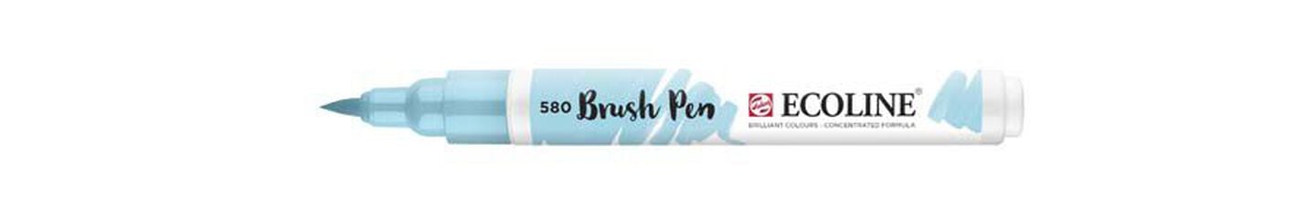 Rotulador Ecoline Brush Pen azul pastel 580