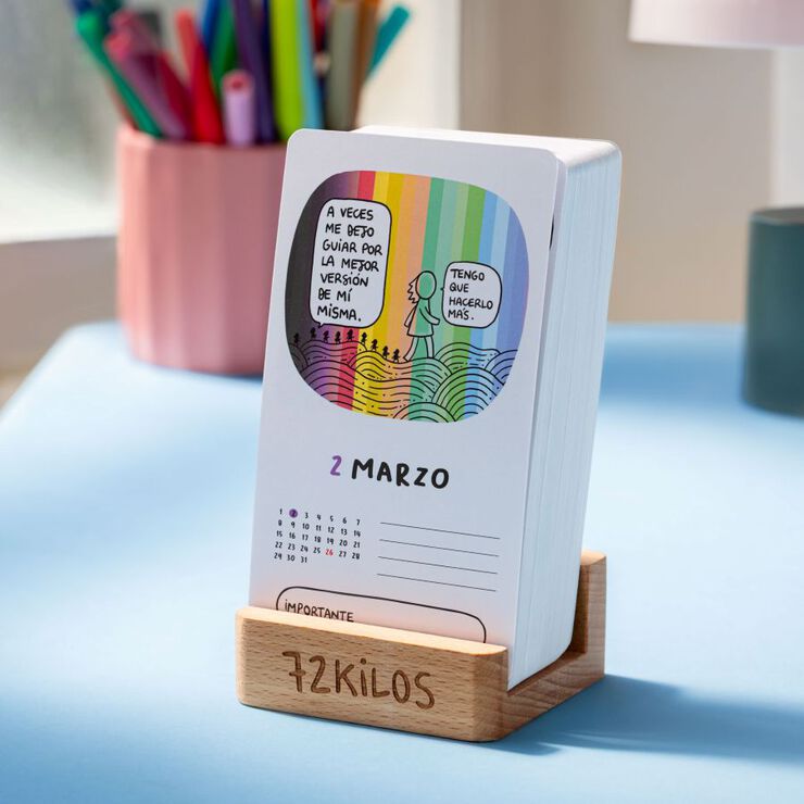 Calendario Sobremesa Tarjetas Tantanfan Castellano 2027 72Kilos