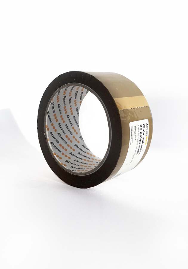 Cinta d'embalar Abacus PVC marr&oacute; 50mmx66m