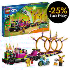 LEGO® City Stuntz Desafío Acrobático: Camión y Anillos de Fuego 60357