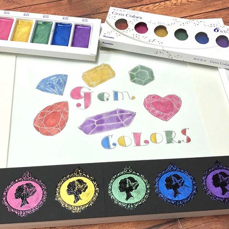 Aquarel·les Kuretake Gansai Tambi Gem 6 colors