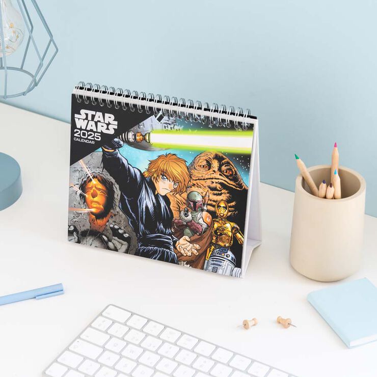 Calendari Taula 2025 30x30cm Star Wars