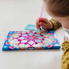 Libro decora con Diamantes Mandala Azul