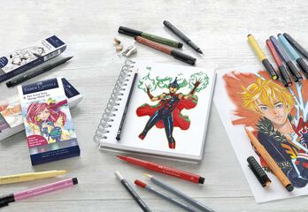 Retoladors Faber-Castell Pitt Artist Pen Manga Kaoiro 6 colors