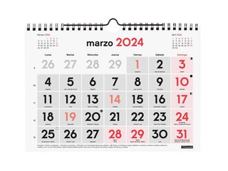 Calendari paret Finocam Números Grans S 2024 cas