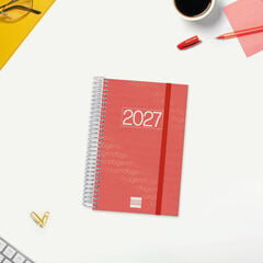 Agenda Finocam Year D&iacute;a P&aacute;gina 2027 Catal&aacute;n Rojo