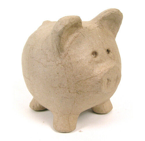 Figura papel mach&eacute; D&eacute;copatch Hucha Cerdito
