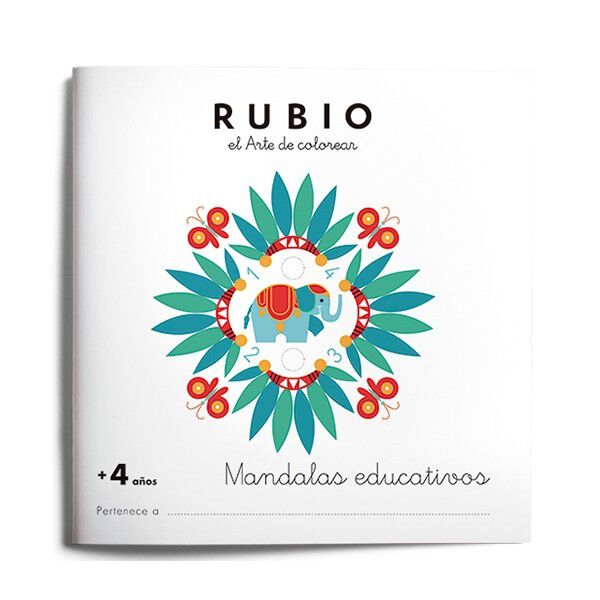 Mandalas Educativos Infantil 4 a&ntilde;os Rubio