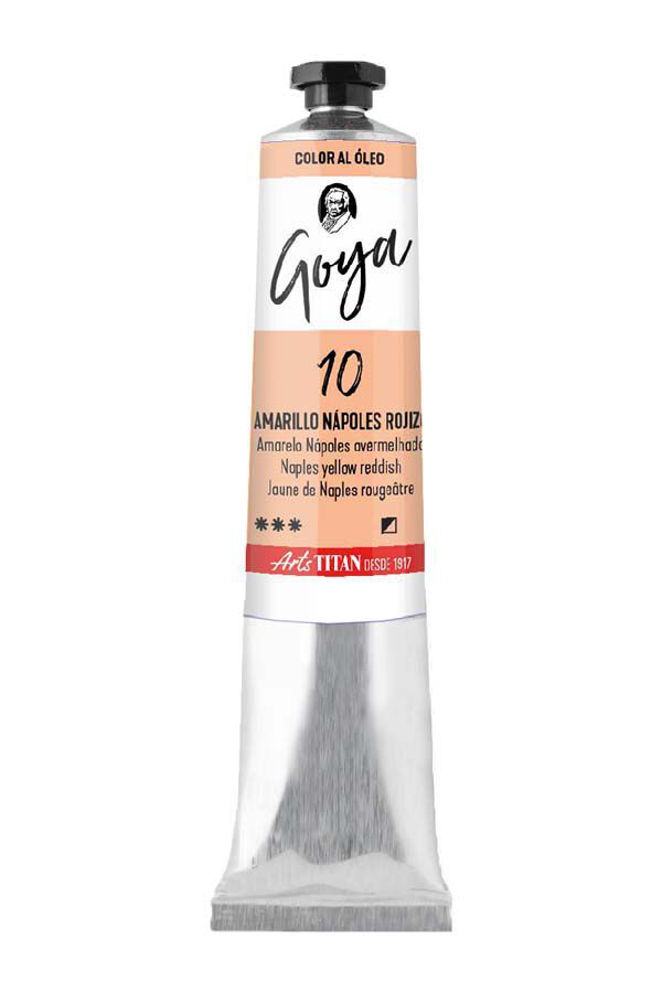 Pintura al &oacute;leo Goya 20ml amarillo N&aacute;poles salm&oacute;n