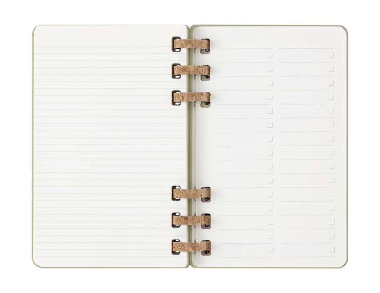 Agenda espiral Moleskine Life Planner 12m sem/vista 2025 L kiwi