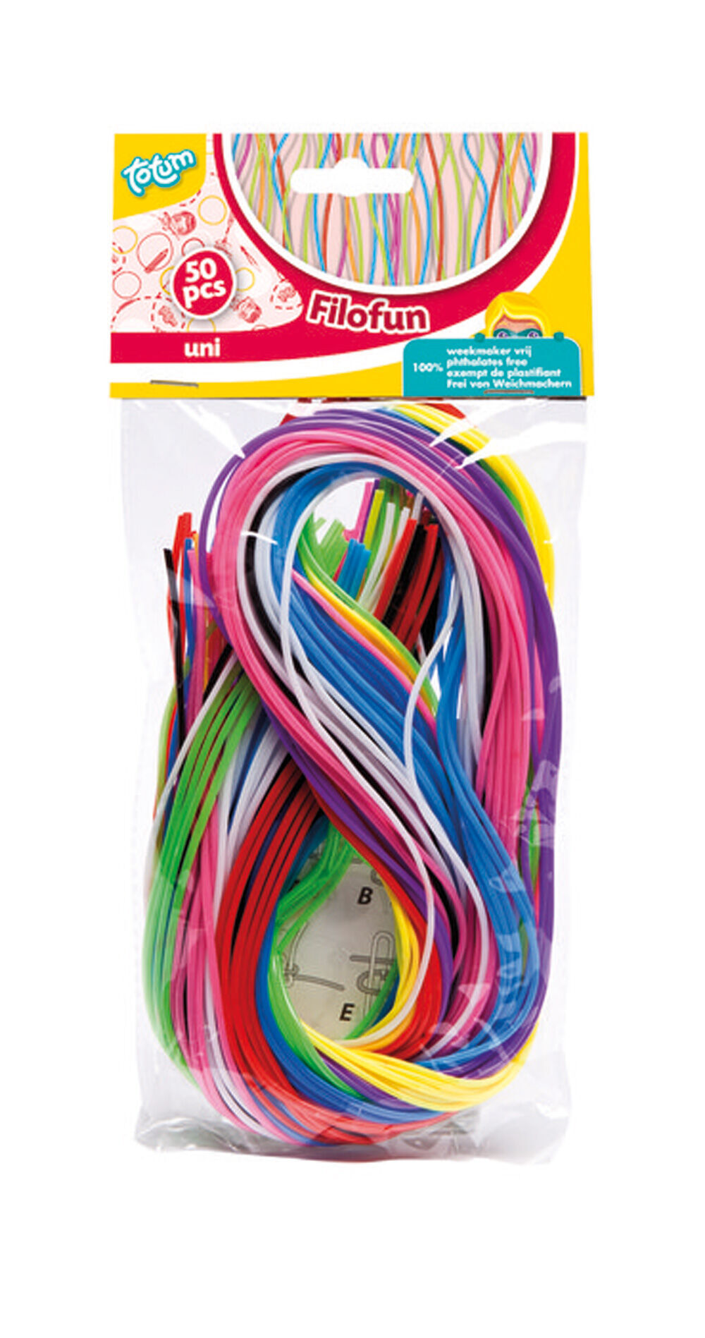 Totum Filofun, 50 fils de pl&agrave;stic de 80 cm