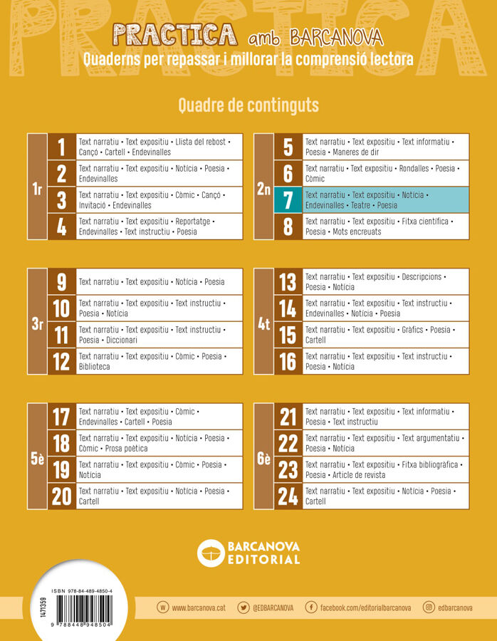 Practica amb Barcanova 7 Comprensi&oacute; lectora