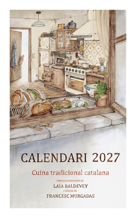 Calendario Pared Efados Cocina Tradicional Catalu&ntilde;a Catal&aacute;n 2027