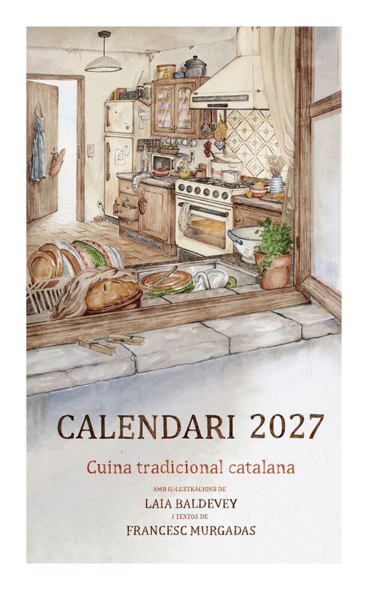 Calendario Pared Efados Cocina Tradicional Catalu&ntilde;a Catal&aacute;n 2027