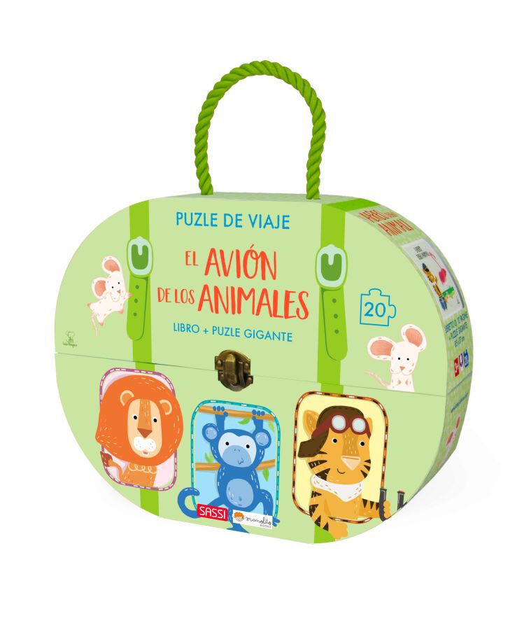 El avi&oacute;n de los animales. puzle de viaje. con puzzle  edic. ilustrado (espa&ntilde;ol)