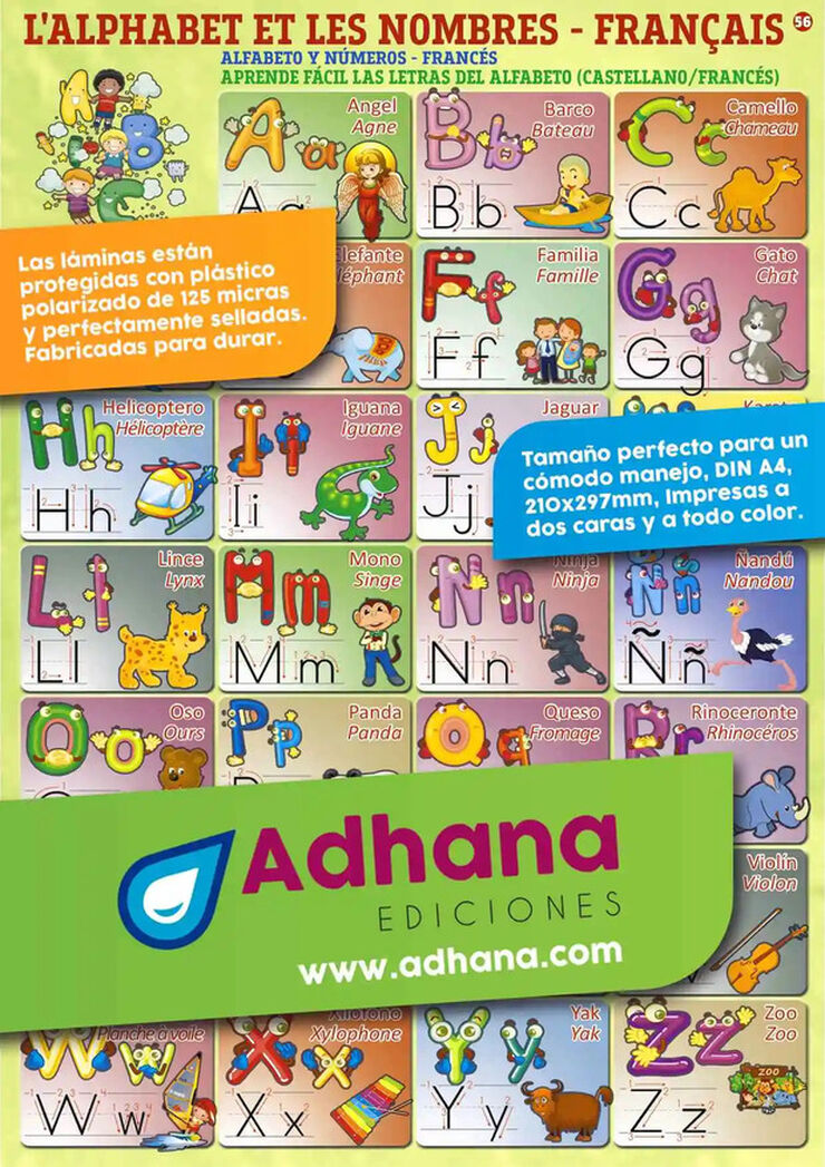 Adha francès/alphabet-nombres