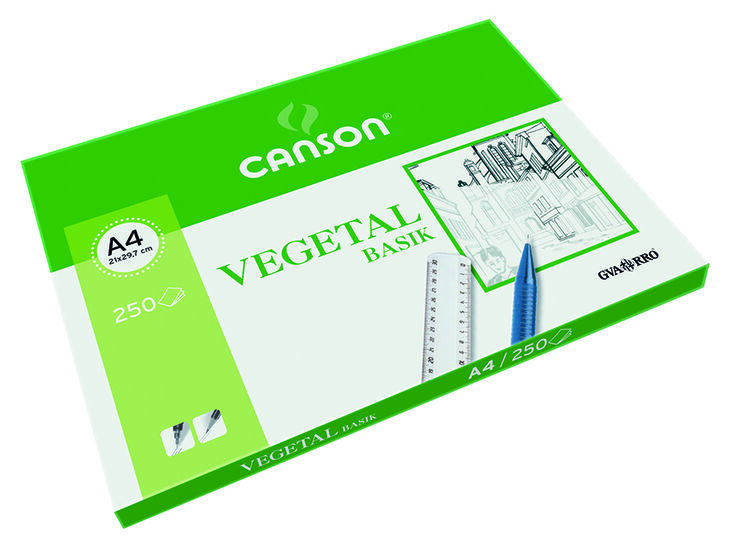 Papel Canson Basik Vegetal A4 95g 250 hojas