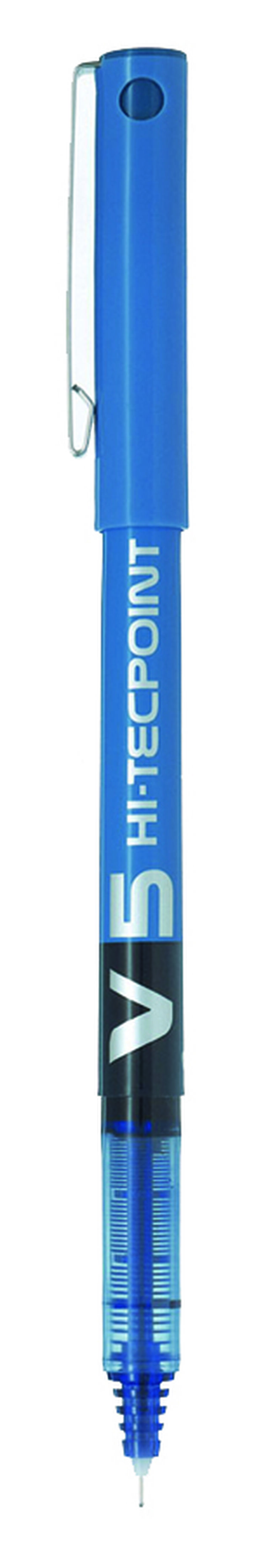 Roller Pilot V5 Hi-Tecpoint azul 12u