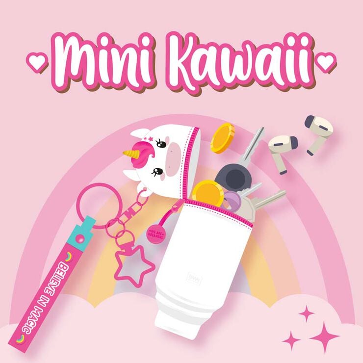 Estuche Mini 2 en 1 Kawaii Legami Unicorn