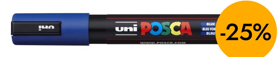 Retolador Posca PC-5M 1,8-2,5mm blau