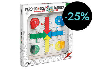 Tauler de parxís i joc de l'Oca de fusta