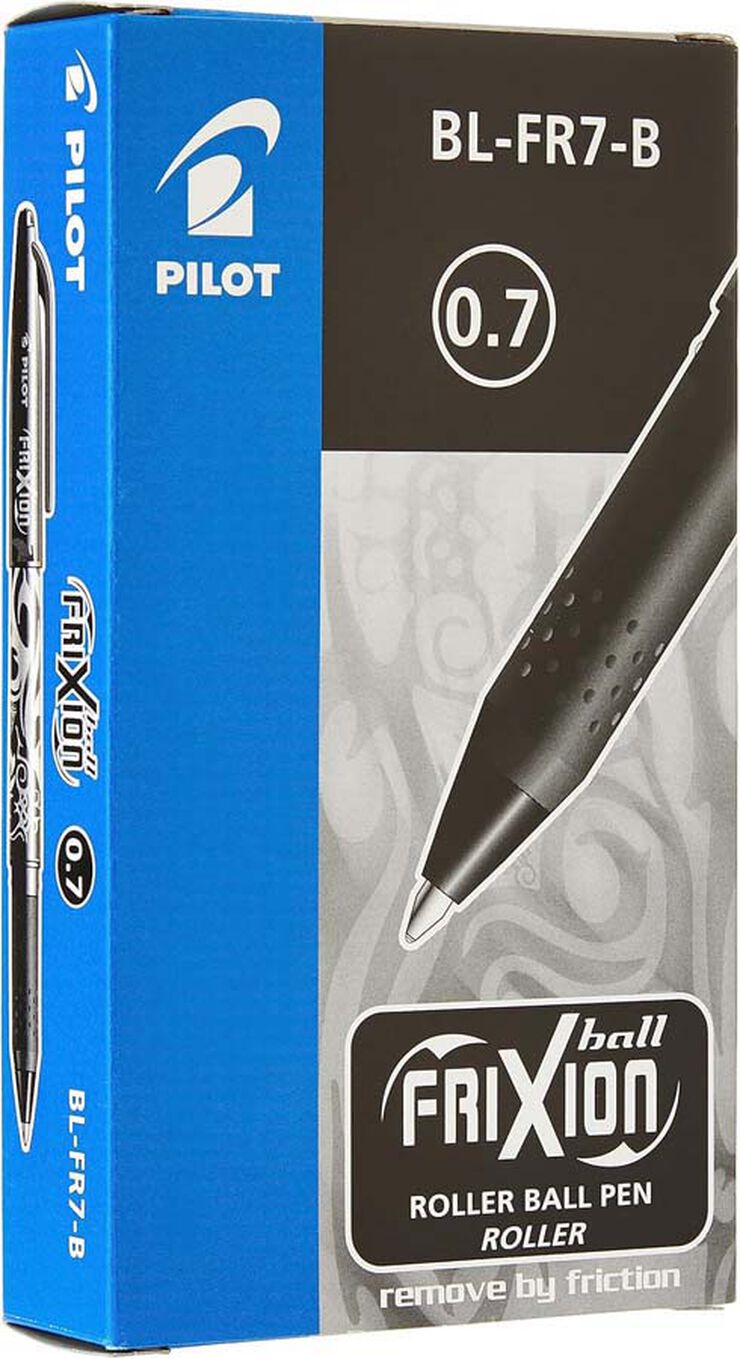 Rotuladores Pilot Frixion negro 12u