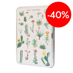 Trencaclosques 100 Peces amb caixa Met&agrave;l&middot;lica Kokonote Botanical Cacti