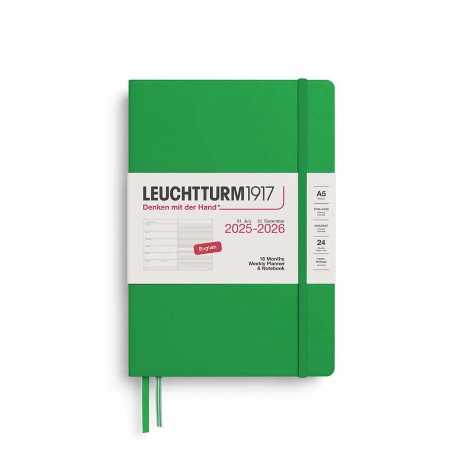 Agenda Planner 18 meses Leuchtturm A5 sem/vista 2026 Spring