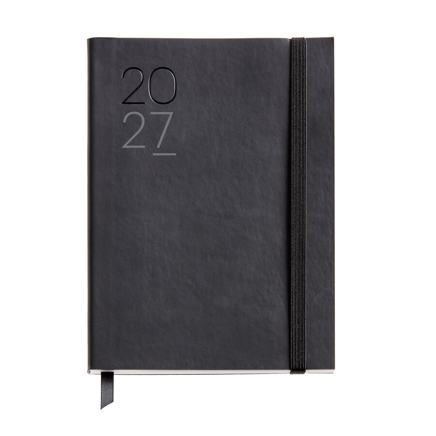 Agenda Miquelrius Journal Setmana Vista Catal&agrave; 2027 Luxor Negre