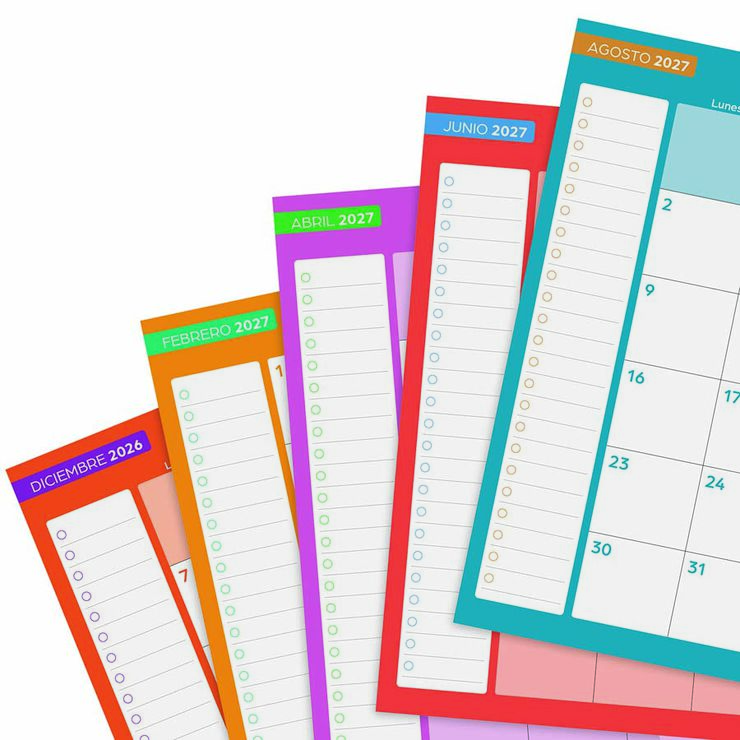 Agenda Escolar Cosmocart | 1/8 Setmana Vista, Castell&agrave; (2026-2027) &ndash; Melisa