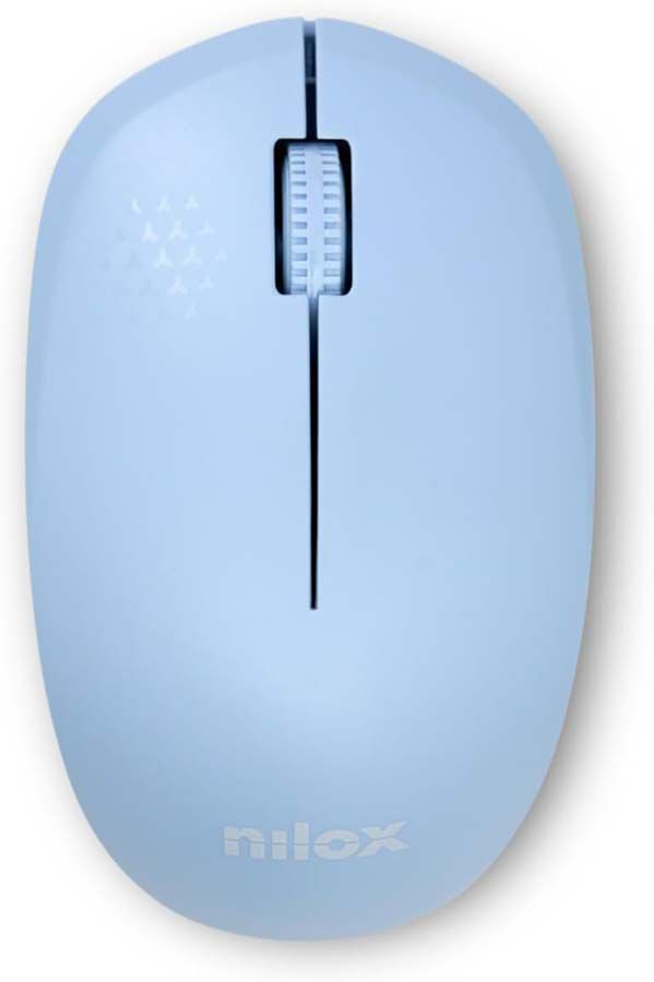 Rat&oacute;n inal&aacute;mbrico Nilox azul pastel