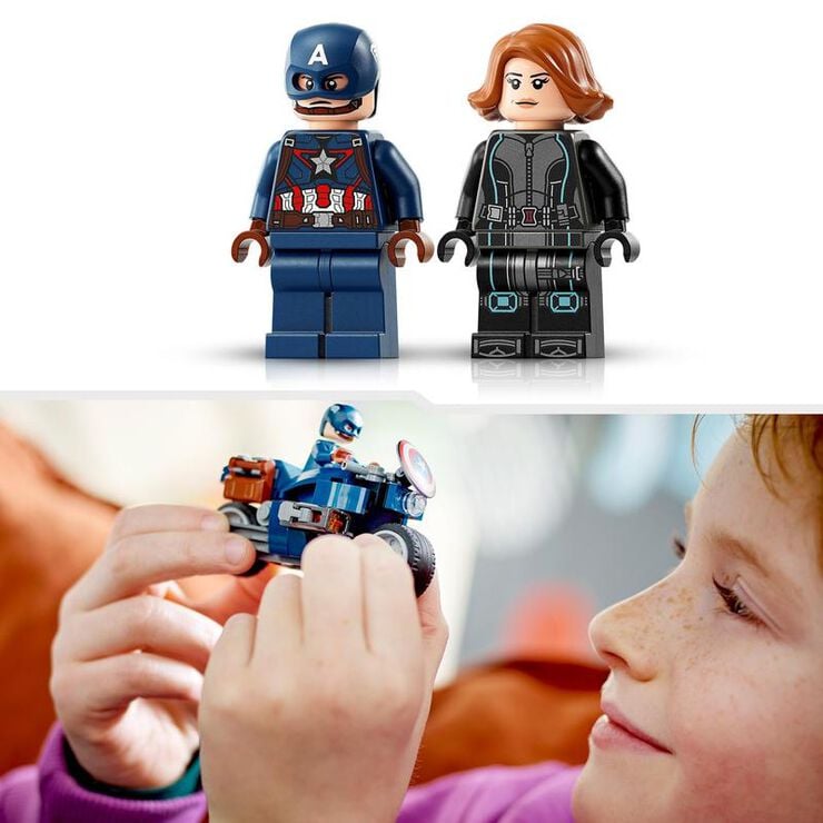 LEGO® Marvel Motos de la Viuda Negra y el Capitán América 76260