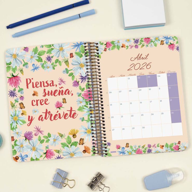 Agenda Finocam 16 meses Cloe E10 sem/vista cas 2025-26 azul