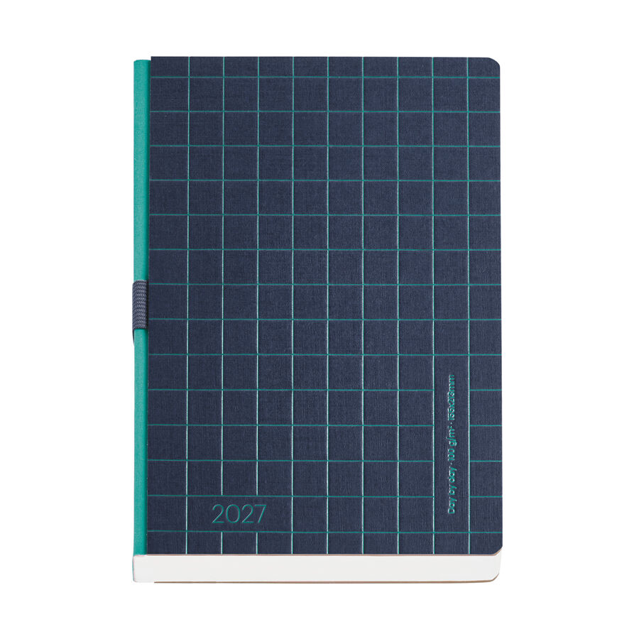Agenda Miquelrius Plus Setmana Vista Multiling&uuml;e 2027 Kraft Blau Mar&iacute;