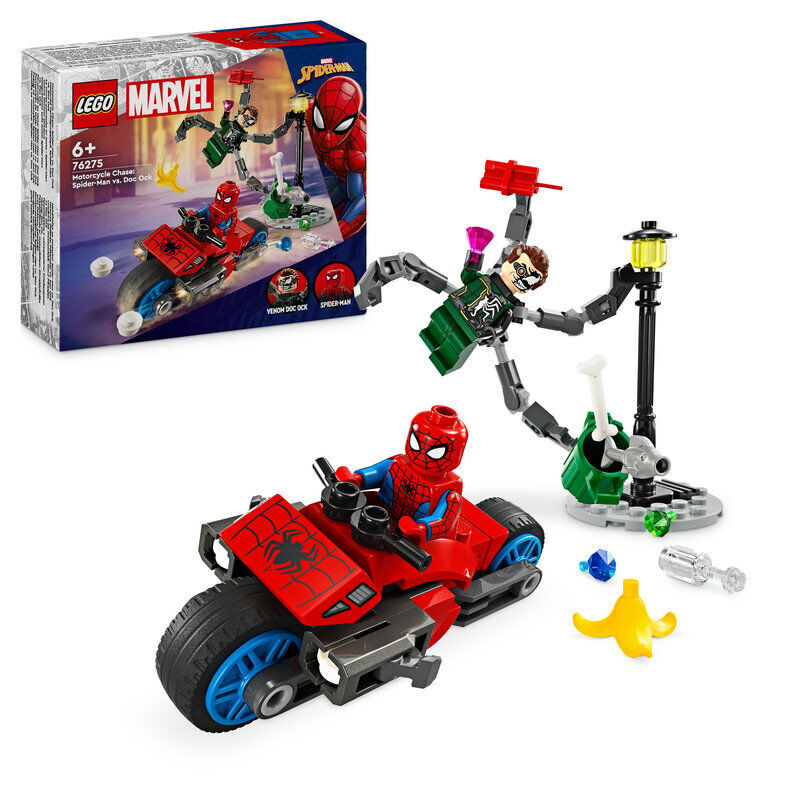 LEGO&reg; Super Heroes Persecuci&oacute;n en Moto: Spider-Man vs. Doc Ock 76275