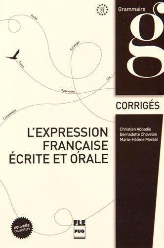 Expression Fran&ccedil;aise &Eacute;crite-Orale Co