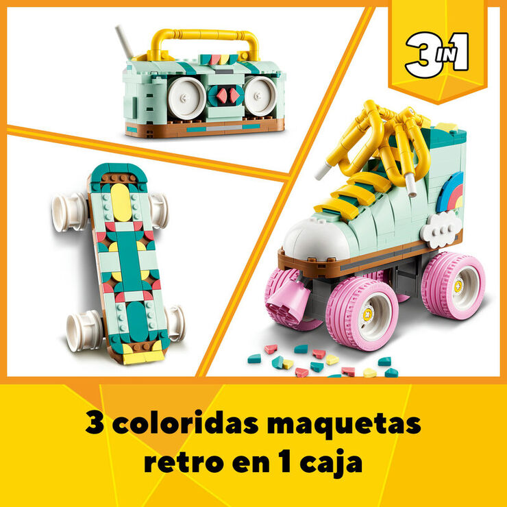 LEGO® Creator Patín Retro Convertible en Mini Monopatín 31148