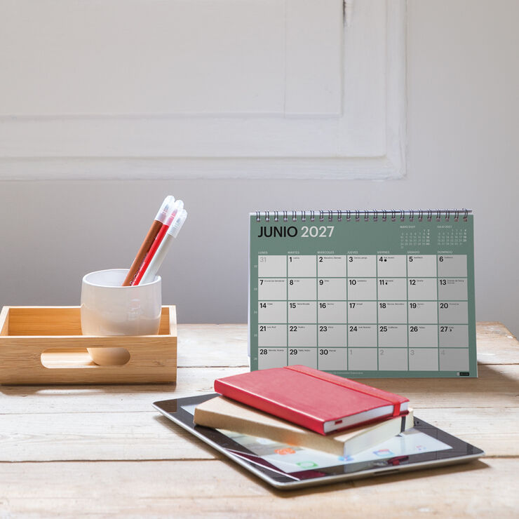 Calendario Miquelrius Mesa A5 Castellano 2027 Chromat
