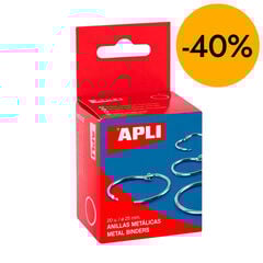 Anillas met&aacute;licas 25mm Apli 20u