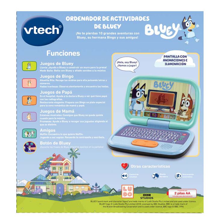 Ordenador Actividades Bluey