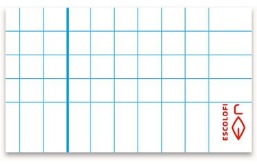 Libreta espiral Escolofi Basic A4 80 hojas 4x4 azul