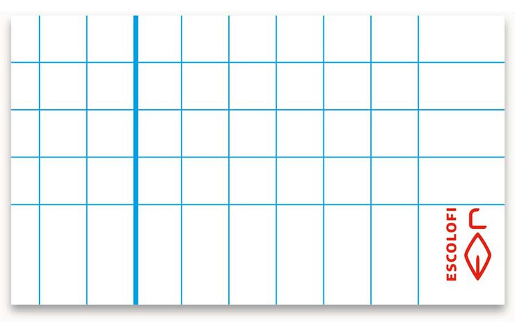 Libreta espiral Escolofi Basic A4 80 hojas 4x4 azul