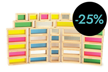 Rainbow Bricks Tickit 36 peces