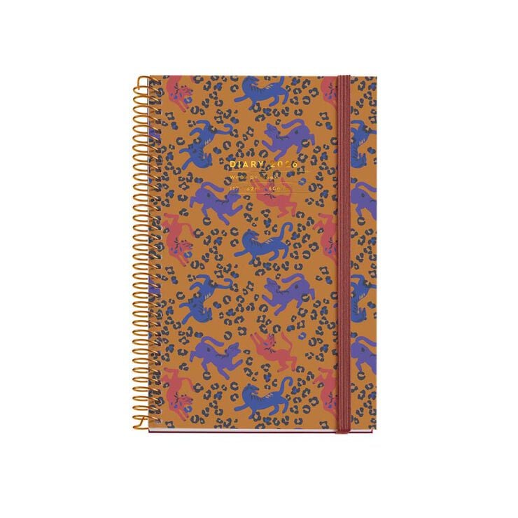 Agenda Espiral Miquelrius Activa 11x18 día/pág catalán 2026 Leopard