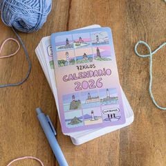 Calendario mesa de tarjetas 72 Kilos 2026 castellano