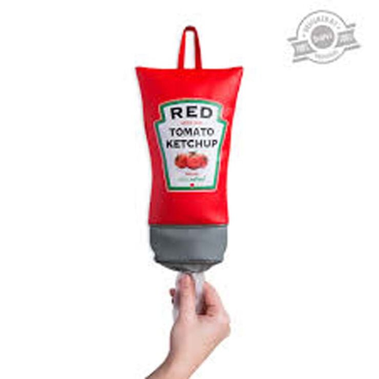Dispensador bolsas de pl&aacute;stico Balvi Ketchup 29,5x16,5cm