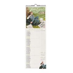Calendario pared Legami 16X49 2024 Booklovers