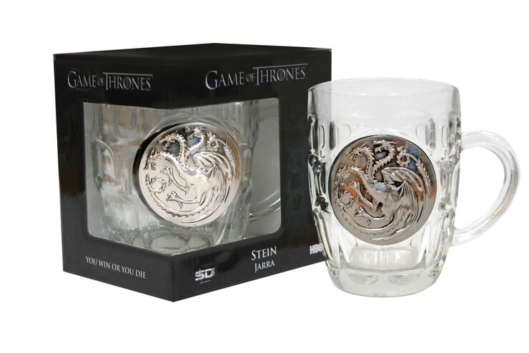 Jarra Cristal Escudo Targaryen Game Of Thrones