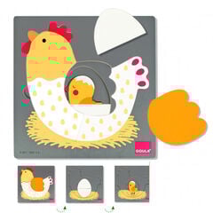 Gallina Puzle d'Encaix de 3 nivells