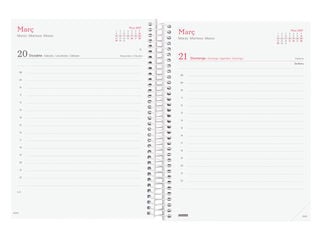 Agenda Finocam Design Collection D&iacute;a P&aacute;gina 2027 Catal&aacute;n Flora